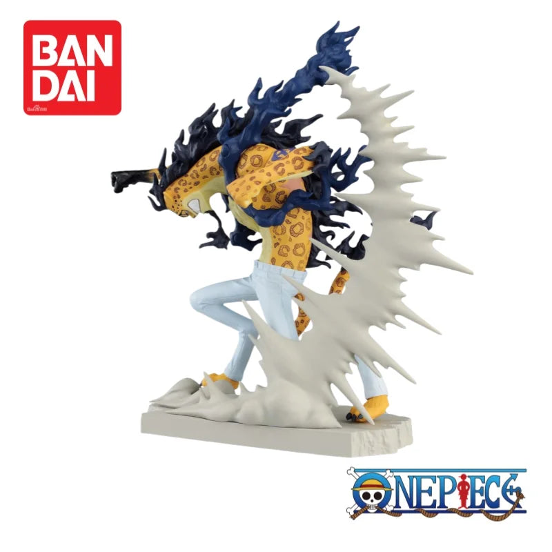 В наличност Оригинална фигурка Bandai Banpresto One Piece Monkey D Luffy и Rob Lucci, 100% оригинална екшън фигурка, аниме стоки