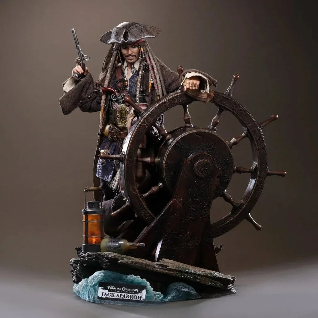 HOTTOYS HT 1/6 Captain Jack Sparrow DX37/DX38/DX39AE Pirates of The Caribbean Hair Transplant  Action Figure Collection Model