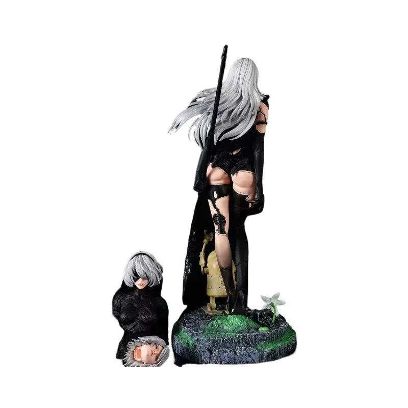 In Stock 48cm Gk 2a 2b Pod 042 Yorha No. 2 Type B Three Heads Anime Figures Pvc Action Figure Toy Game Collectible Model Doll
