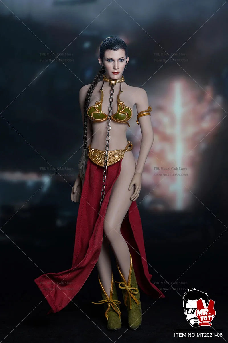 MT2021-08 1/6 Scale Leia Planet Princess Head Sculpture Clothes Accessories Set Fit 12'' PH S12D Female Action Figure Body