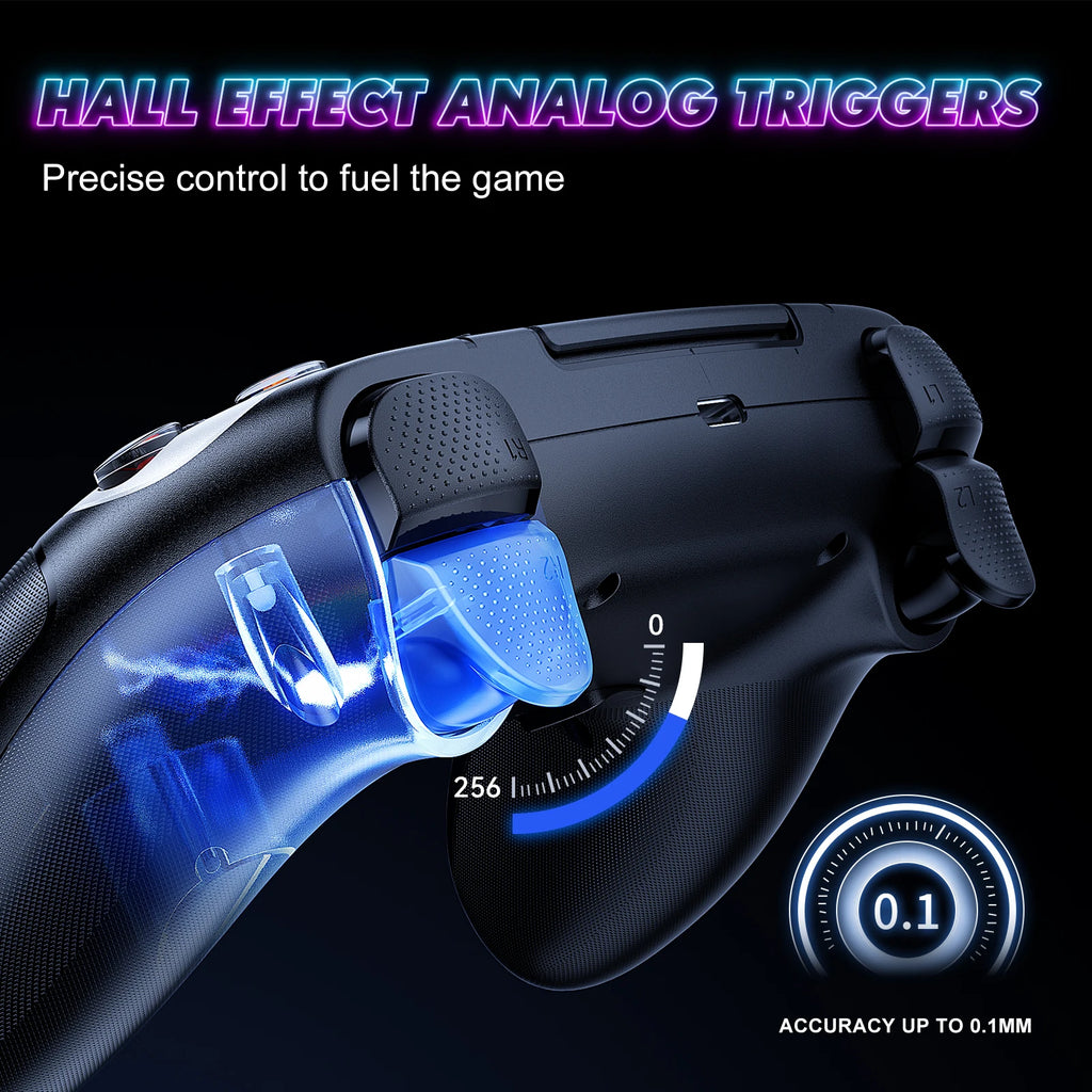 Wireless Controller compatible PS5/pc Console Gaming Controller Bluetooth Gamepad With Turbo Dual Sense Vibrate Programming