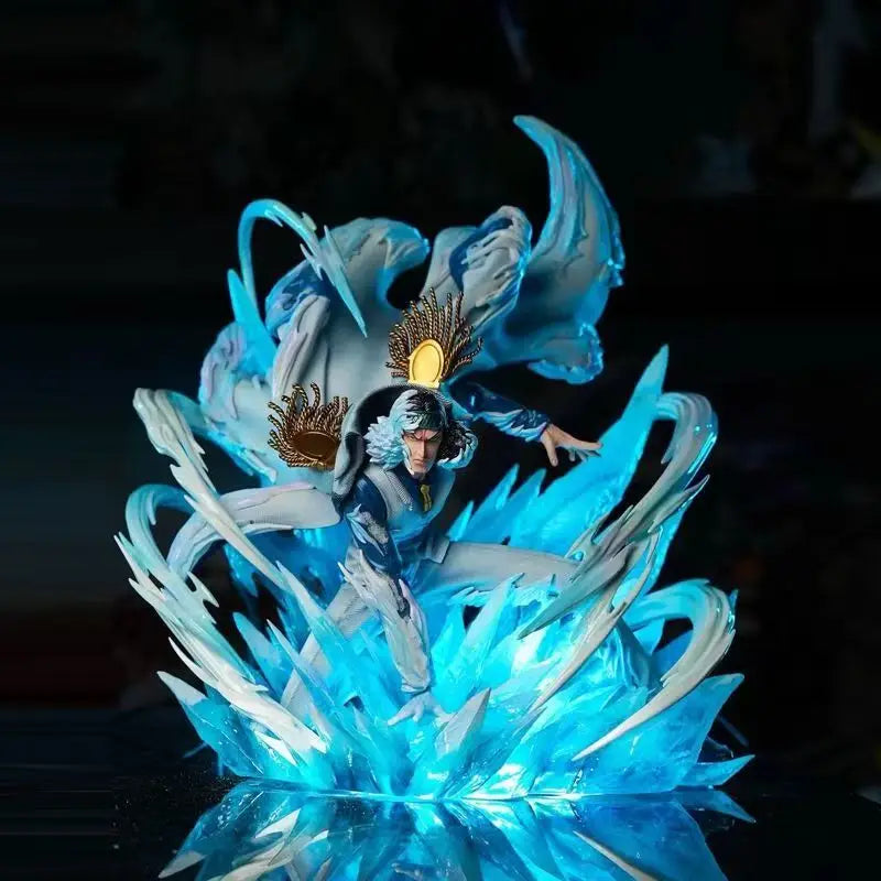 One Piece Aokiji Run Fist Figura de Anime Can be Glowing move PVC 11.81Inch/30cm Combat Mode Collect Mode ornament Toys Gifts