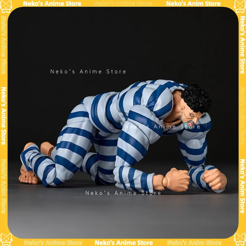 【Pre-Order】Kaiyodo Revoltech Yamaguchi One-Punch Man Puri-Puri Prisoner Action Figure  Trendy Toy Desktop Doll Collectibles Gift