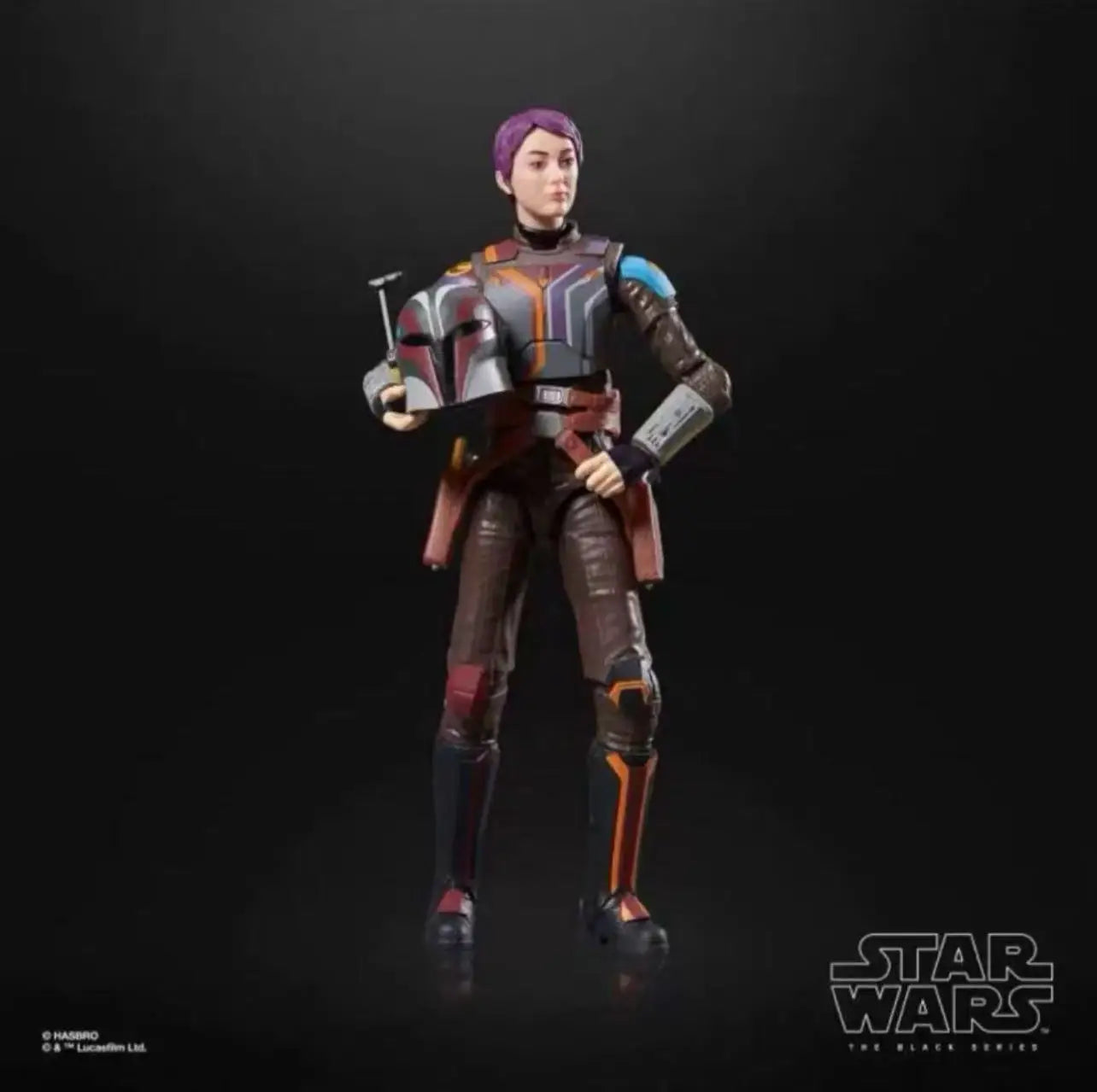 Hasbro Sabin Rennes Sabin Star Wars Ahsoka American TV Series Live Black Box 6 Inch