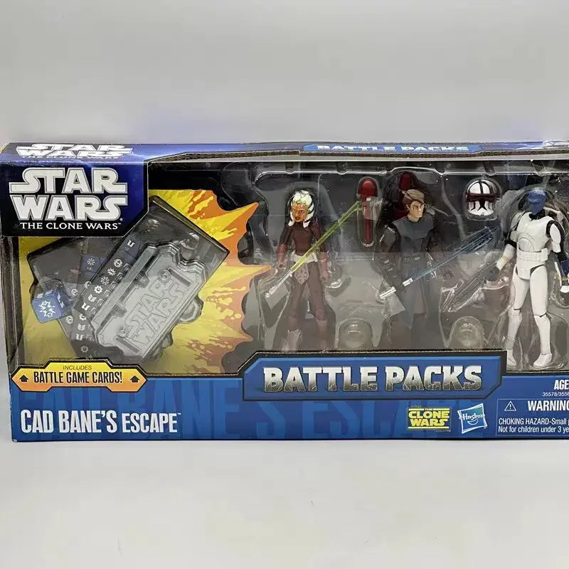 Star Wars Box Damaged Battle Packs Cad Bane Escape Stop the Zillo Beast Defend of Kamino Capture the Droids 3.75" Action Figure