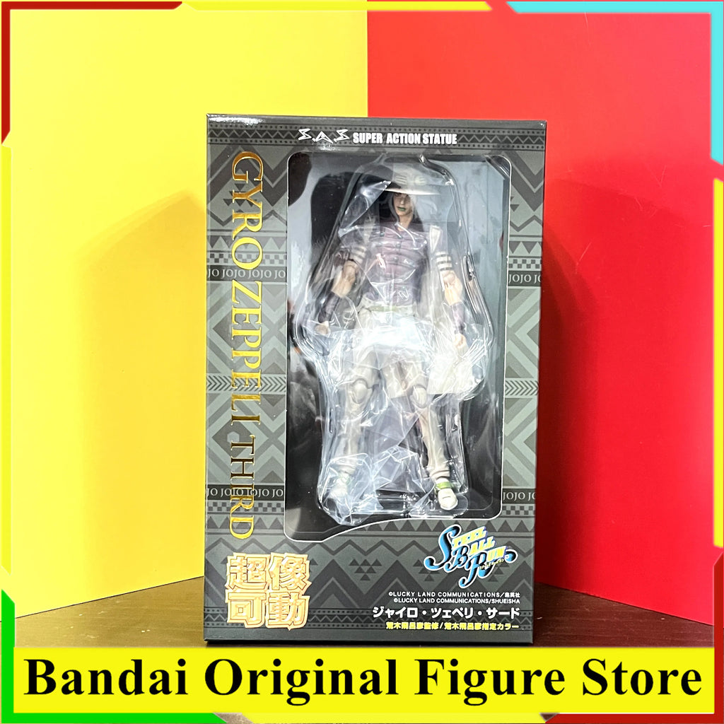 Original Medicos Super Action Statue JoJo's Bizarre Adventure Gyro Zeppeli Part.7 Steel Ball Run Third Action Figure Toys