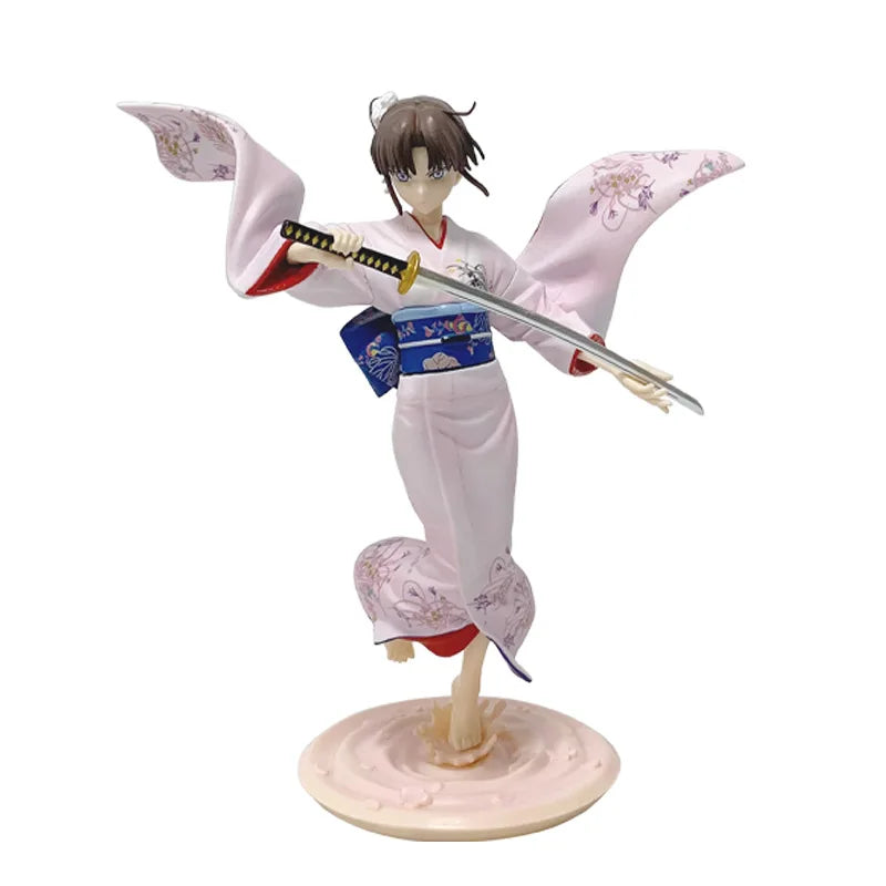 20CM Anime Kara no Kyoukai Ryougi Shiki Figure 1/7 Two forms Standing posture Sword holding Model Toys Doll Gift Action Figure