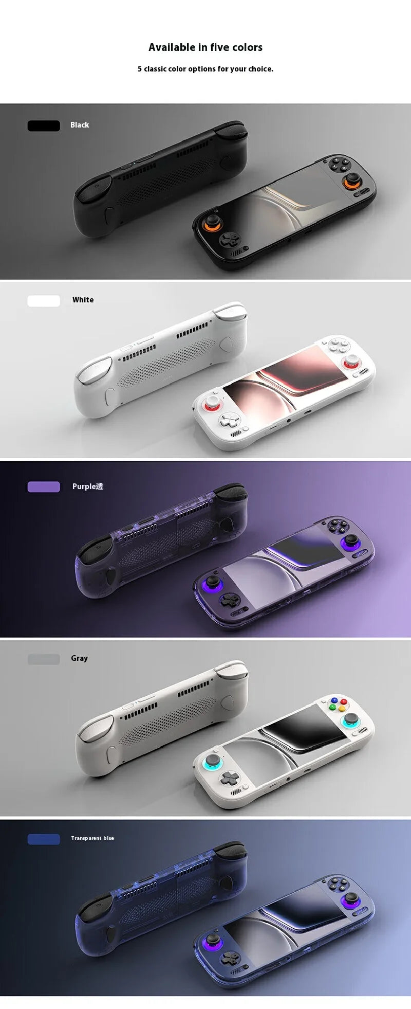 AYN Odin 3 Game Console 6Inch 1080P 120Hz AMOLED Screen Game Console 8000mAh Hall-Effect Joystick/Trigger Handheld Game Consoles