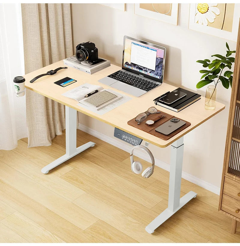 Height Adjustable Electric Standing Desk Sitting Desk Motion Desk For Home Office Protection Ergonomic Cervix Lower Spine