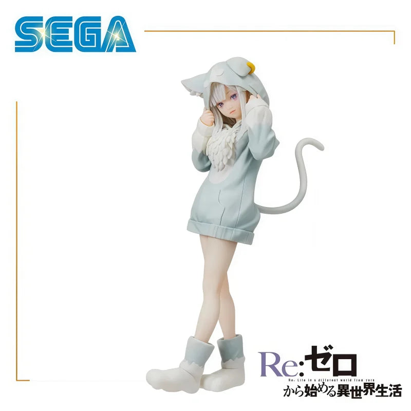 In Stock 100% Original SEGA Re Life In A Different World From Zero Emilia Action Figure Model Doll Brand New Boxed Garage Toys