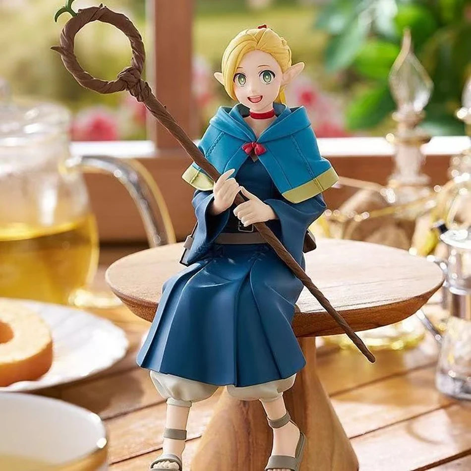 Anime Dungeon Meshi Marcille Donato Figure Standing Delicious in Dungeon Model Action Figure Girls Doll PVC Toys Christmas Gifts