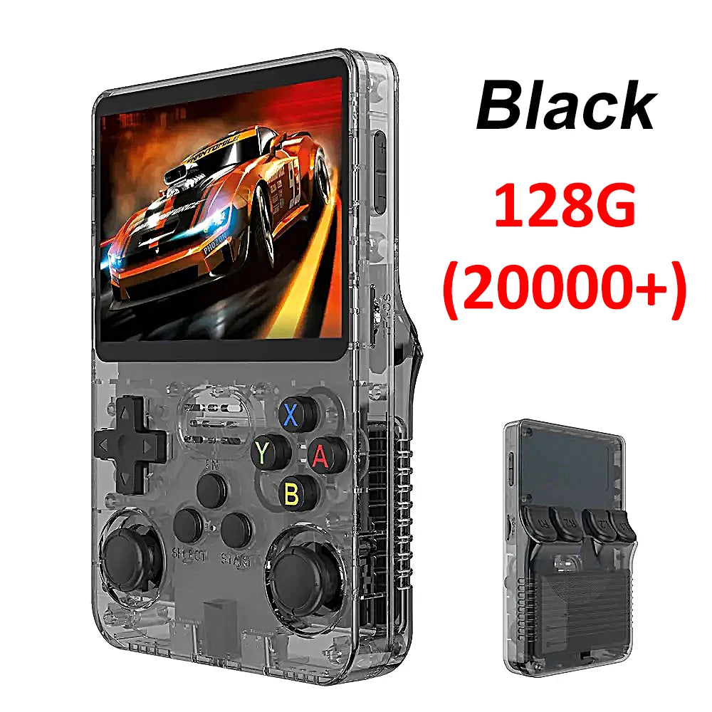 Portable Pocket Video Player 64GB 128G R36S Retro Handheld Video Game Console Linux System 3.5 Inch IPS Screen to 20000 Games