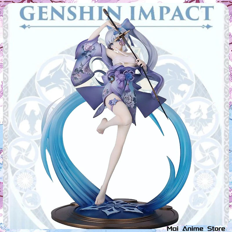 Genshin Impact Ayaka Anime Figure Sexy Girl Action Figures Kamisato Ayaka Clothing Removable Figurine Collection Doll Model Gift