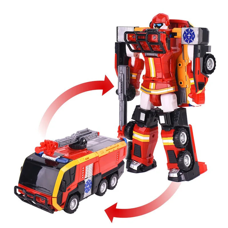 Newest Big ABS Tobot Transformation Robot Toys Korea Cartoon Brothers Anime Tobot Deformation Car Bulldozer Toys for Child Gift