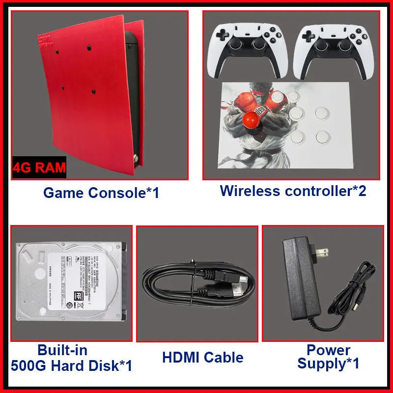 Game Console X2 70000+Classic Games 1T HDD Windows and Batocera 4K HD Output For WII PSP PS2 XBOX SATURN Wireless Controller
