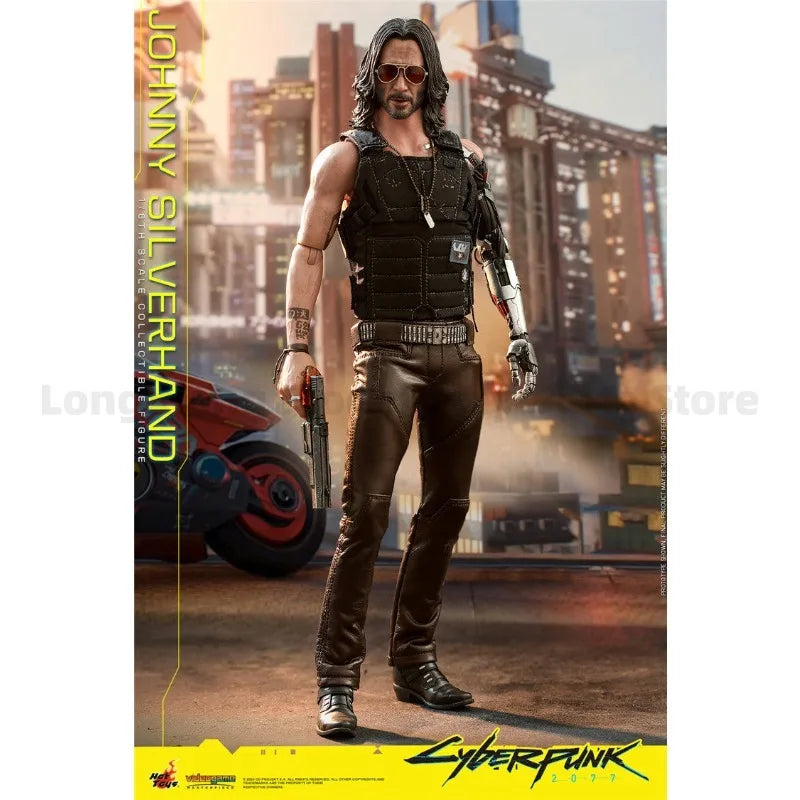 In Stock HOTTOYS HT VGM47 Cyberpunk 2077 Johnny Keanu Reeves Action Figure Model Gift Collection