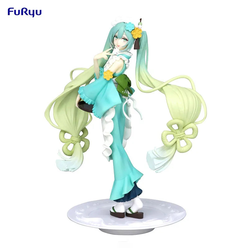 В наличност FuRyu SEGA TAiTO Hatsune Miku PVC серия Hatsune Miku кукла 14-18CM аниме екшън фигурки модел колекция играчка