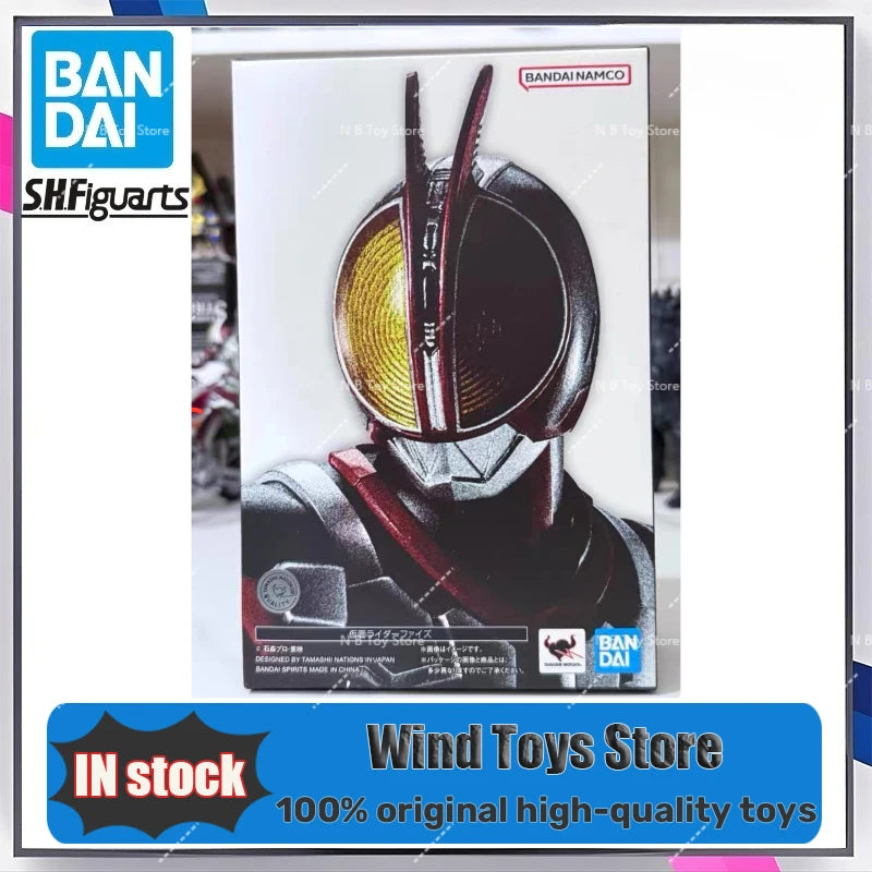 Authentic Kamen Rider Anime Model Bandai-Kits, Kamen Rider Faiz Toys, SHF Action Figure, Assembly Model, Christmas Gift for Kids