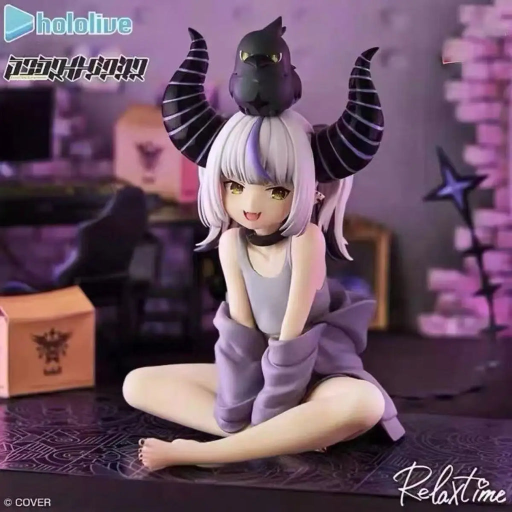 In Stock Original Bandai Banpresto Relax Time Hololive La+ Darknesss Kawaii Anime Loli Girls Figures Model Toys Decoration Gift