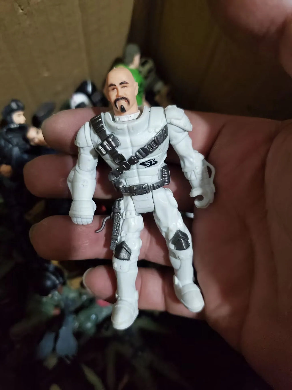 9cm 3.75" Solider Farmer Worker Military Police Action Figure Limite Collection Pirate Player Model Toy Gift for Kid Child Adult