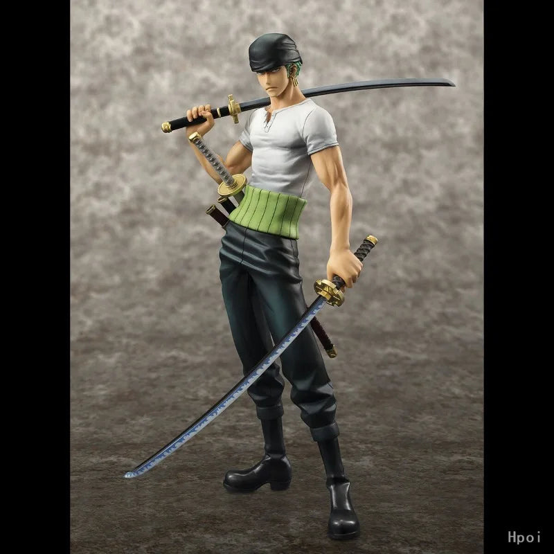 Megahouse Original Portrait.Of.One Series Roronoa Zoro 10th Anniversary Limited Edition Not Movable Figure Statue Model Toys