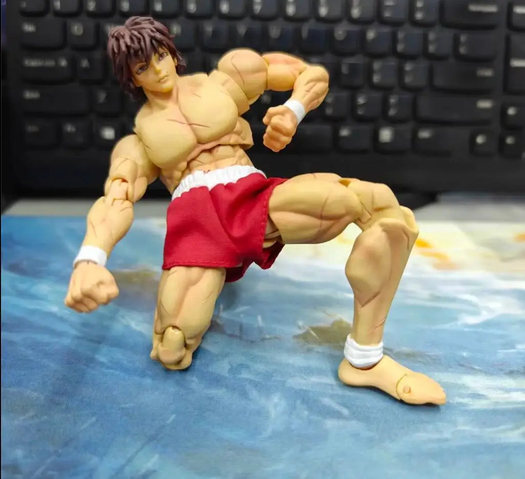 17cm Ko Storm Toys Grappler Baki Anime Figurine Hanma Baki Action Figure 1/12 Scale Exquisite Moveable Collection Christmas Gift