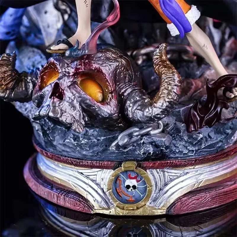 23 см анимационен герой Луфи Трафалгар 3 Капитан Ан екшън фигурка статуя колекция аксесоари играчка модел PVC материал орнаменти