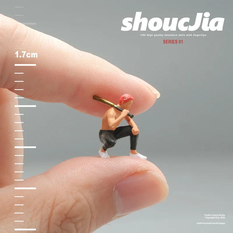 Resin Diorama 1:64 Scale Mini Figures Miniatura  Garage Scenes Minifigures Model Kit DIY Craft Toys Anime Figure Collectible