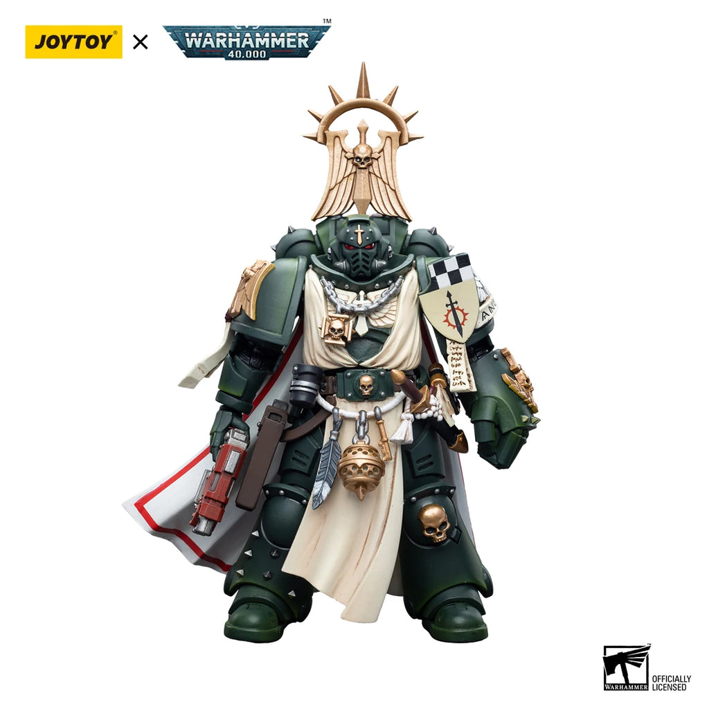 JOYTOY Action Figure 1/18 40K Dark Angels Master Lazarus Master With Power Fist Anime Military Model