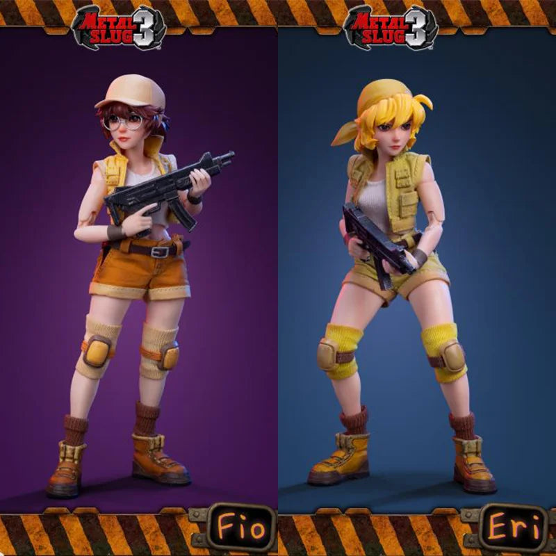 In Stock Original Tunshi Studio SNK Metal Slug 3 Fiolina Germi Fio TS-006-FG Eri Kasamoto TS-007-EK Figures Action Model Toys