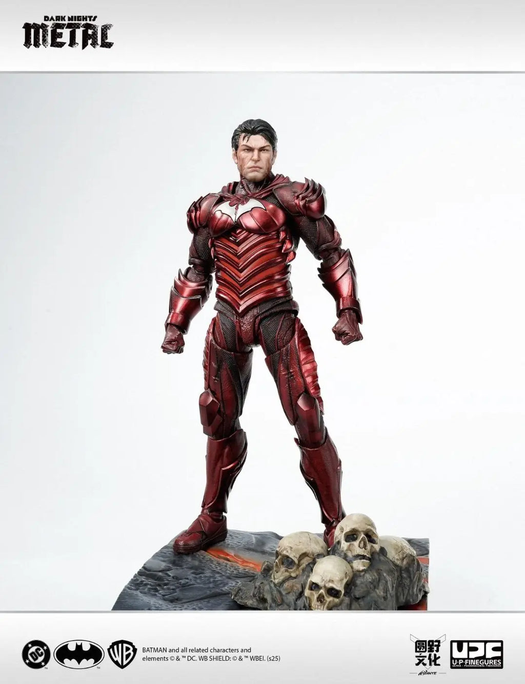 In-stock Yuan Ye Culture Quality Made Dark Night Metal Red Death Demon Red Grim Reaper 1/12 Poseable Figure Collectible Gift