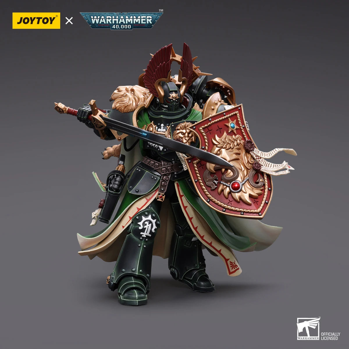 JOYTOY Warhammer 40K Action Figure Dark Angels Primarch Lion El‘Jonson Model Collection Toy Gift