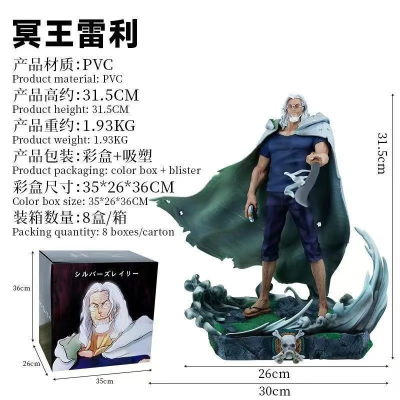 Pirate Anime Elder Figure Gk Version With Special Effect Base Pvc Collectible Model Boxed Desktop Decoration Ornament Gift