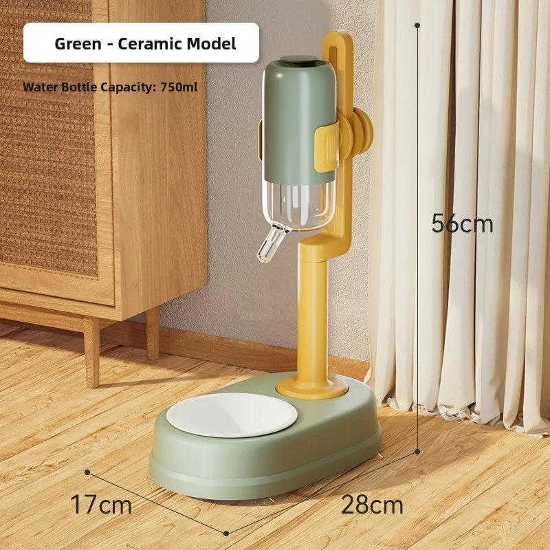 Auatic Hanging Dog Waterer No Wet Mouth Pet Drinking Fountain Cage Feeding Bowl Watering Pot Hipidog Pet Supplies