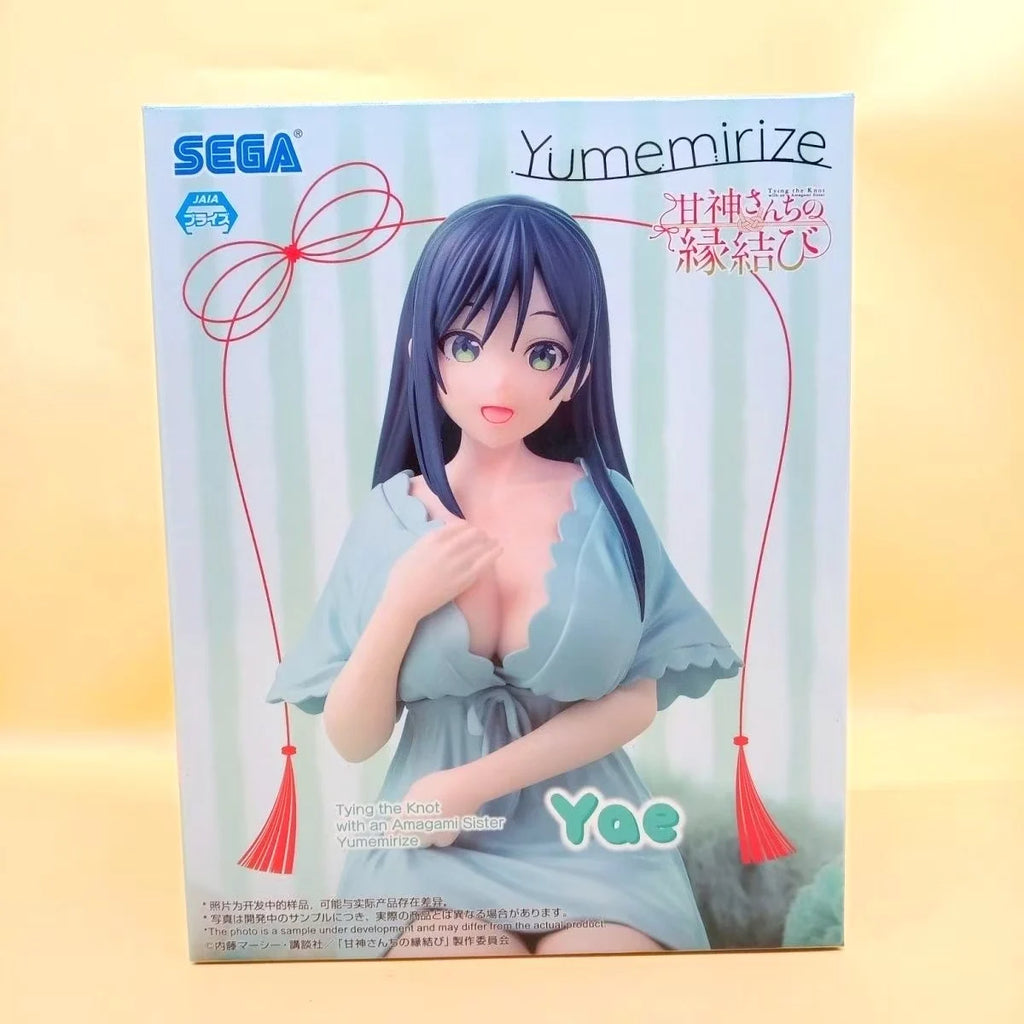 Genuine Original Yumemirize Tying The Knot With An Amagami Sister Amagami Yae Anime Action Sitting posture Figure Model Toy Gift