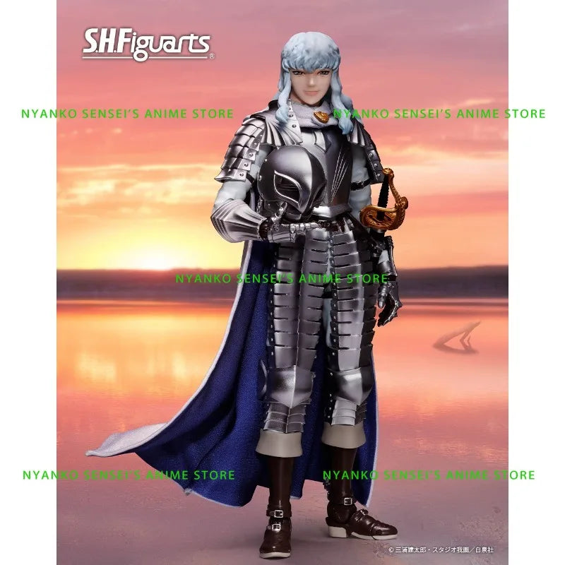 Bandai Berserk S.H.Figuarts Griffith The Band of The Hawk 15.5cm SHF Action Figure Anime Model Trendy Toys Desktop Collectibles
