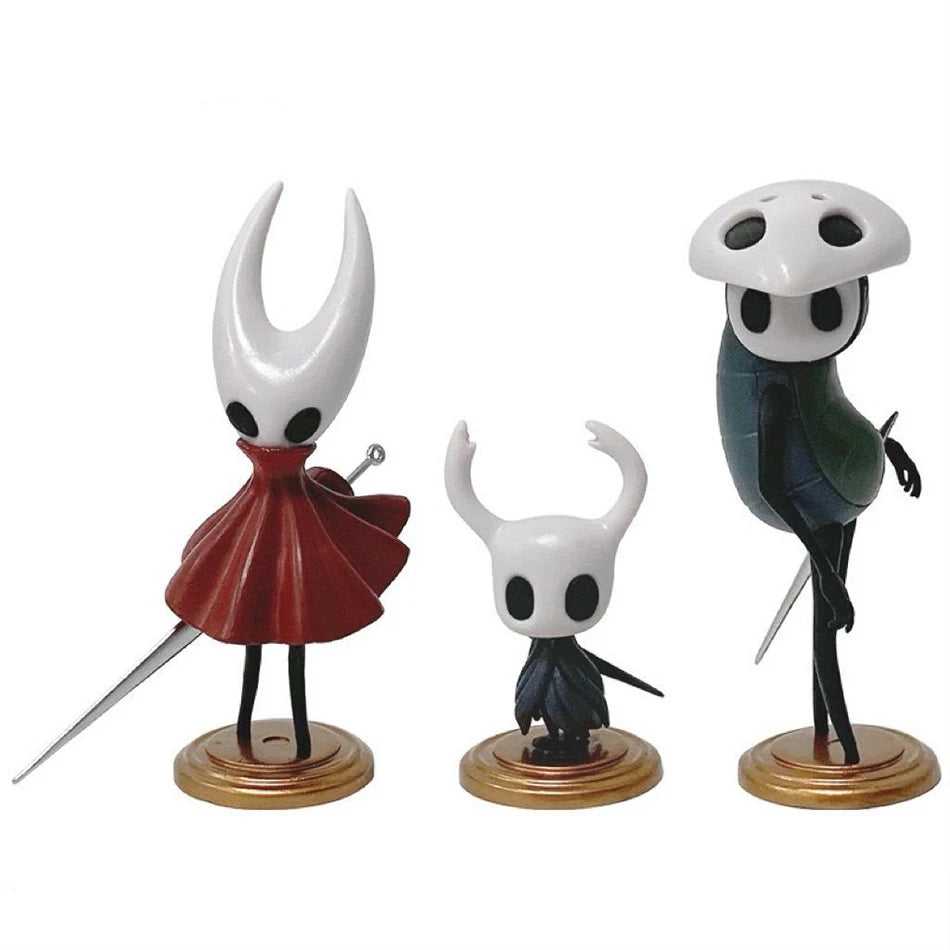 Hollow Knight Three Swordsmen Game Garage Kit Battle Car Cake Desktop Models Chassis Decorations Exquisite PVC Figurines Boy Toy