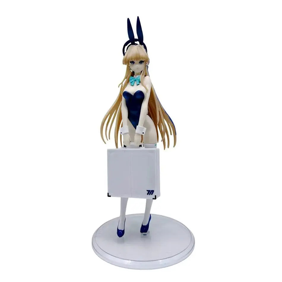 23cm Sexy Blue Fly Bird Anime Character PVC Figure Toy - Desktop Decoration, Collectible & Christmas/Winter Gift
