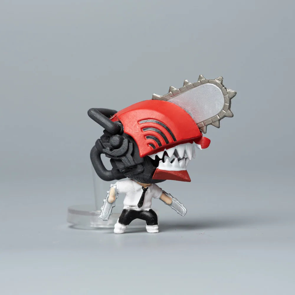 Chainsaw Man Denji Pochita Model Cute Ornament Anime Figure Makima Power Toy Collection Children New Year Gifts 6Pcs