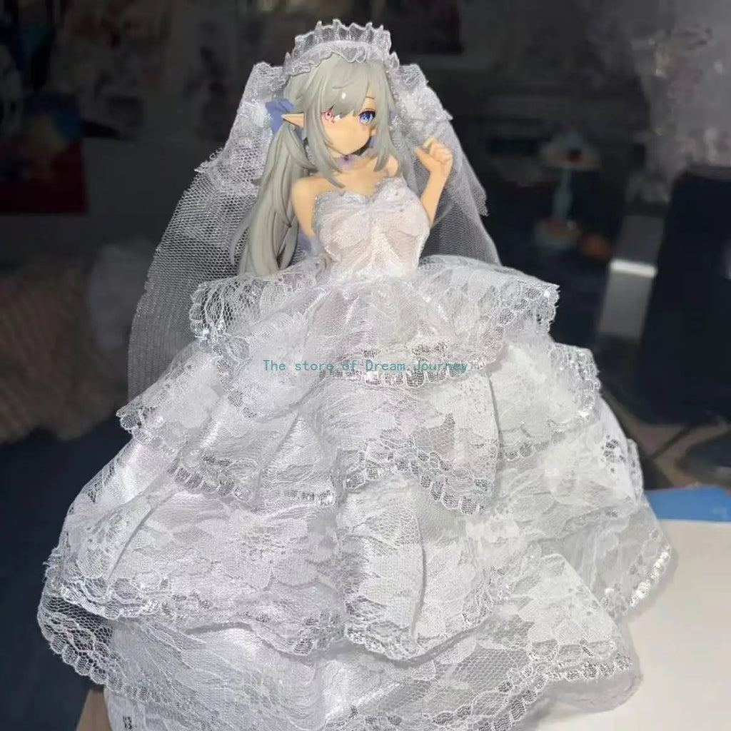 New software pure white ready-made figure high-quality beautiful girl two-dimensional elf anime model car chassis ornaments