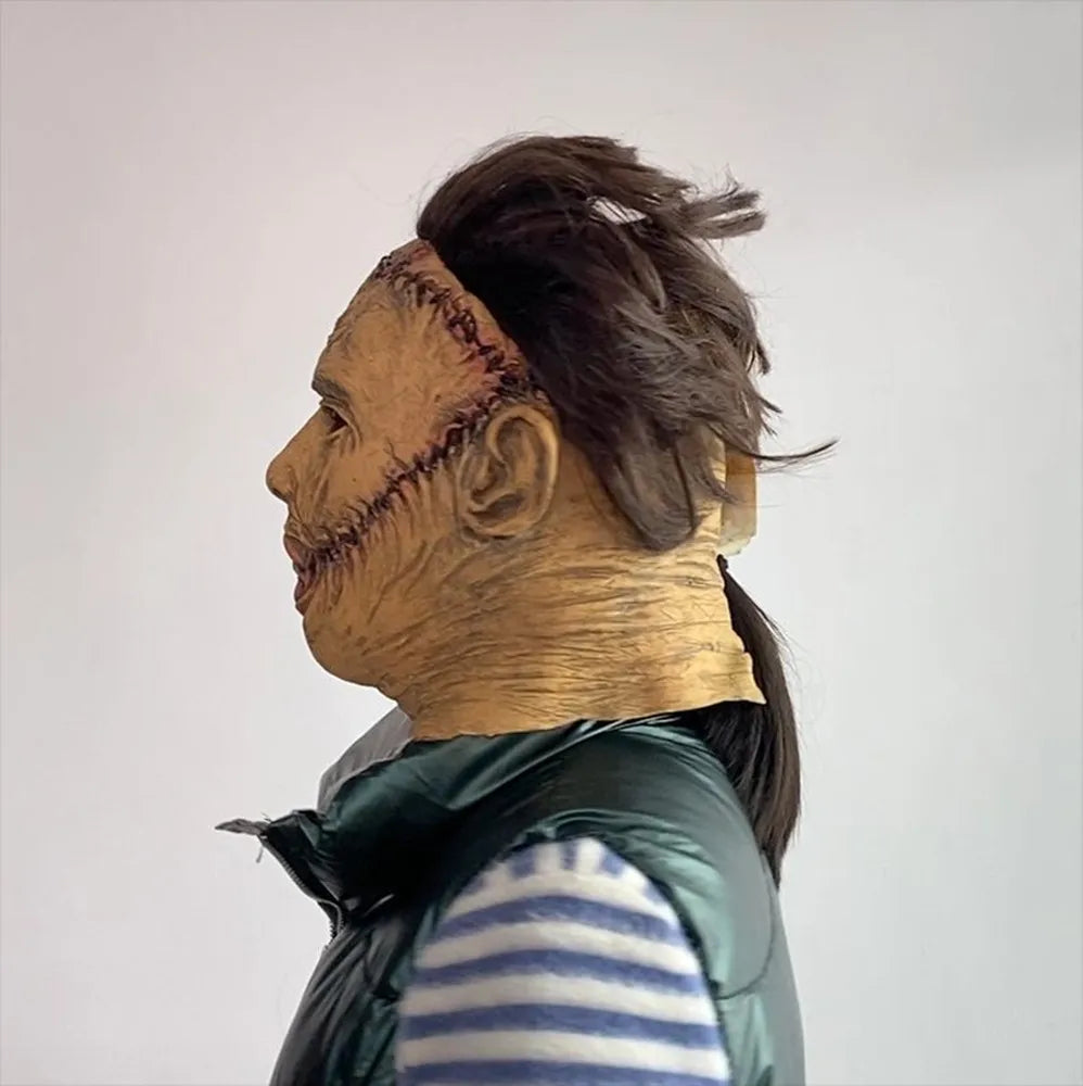 Chainsaw Killer Latex Mask, Texas Massacre Movie, Halloween Costume, Masquerade Mask