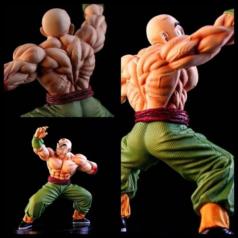 24cm/9.4in Anime Dragon Ball Figure Broken arm injury Tien Shinhan Action Figures Pvc Statue Collection Model Toys Gifts