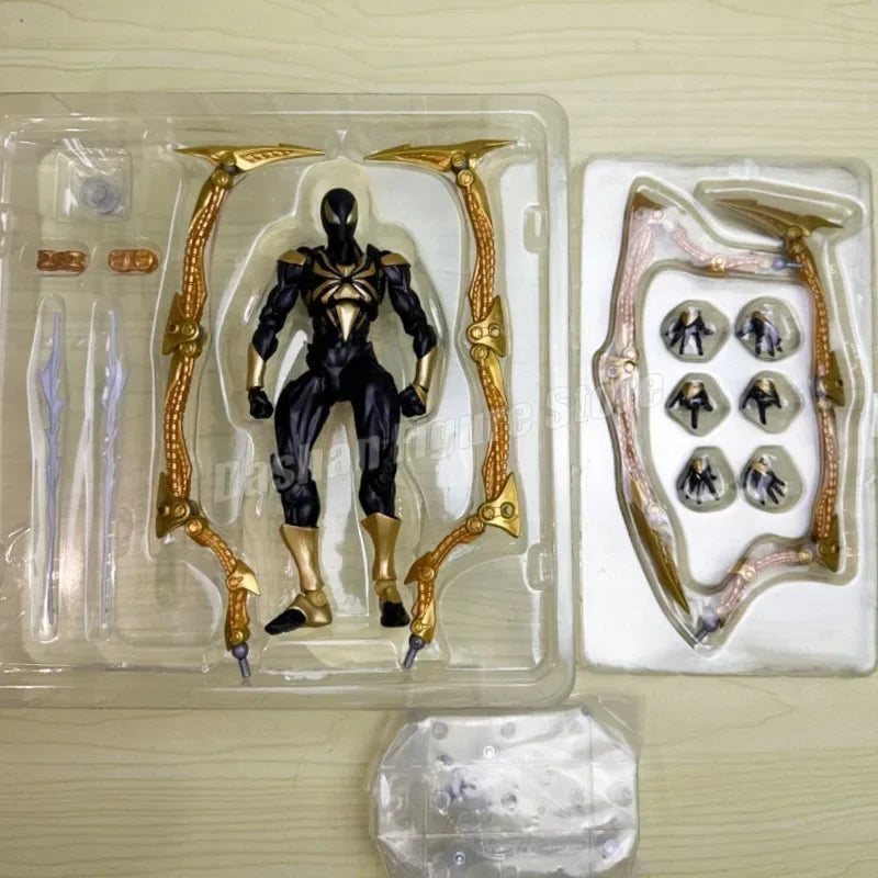 Fantastische Yamaguchi Revoltech Agent Venom Actionfiguren-Kollektion: Superheld Eugene Thompson Venom Figur, Modellspielzeug, Geschenkidee