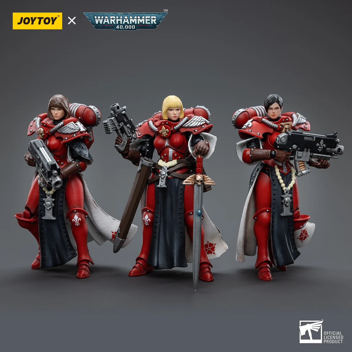 JOYTOY 1/18 Adepta Sororitas Order of the Bloody Rose Superior Kamina Lonell lgnacia Mecha Action Figures Anime Model Collection