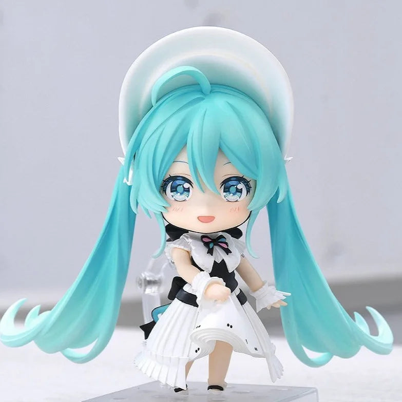 10CM Boxed Miku Symphony 2490# Figure Anime Kawaii Version Movable Doll Desktop Decoration Face interchangeable Model Gifts