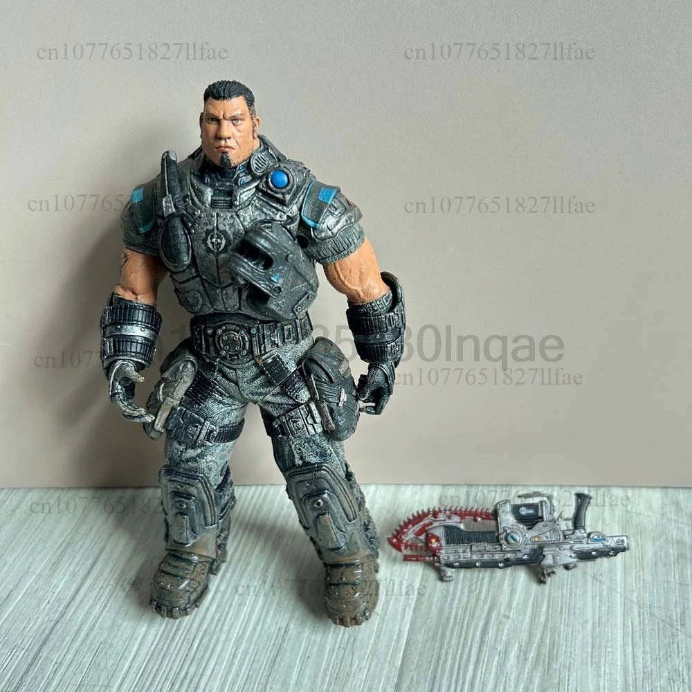 Game Gears of War DOMINIC santiago Marcus Fenix 18CM Action Figure Collectible Model Toys Joint Movable Doll Birthday Present