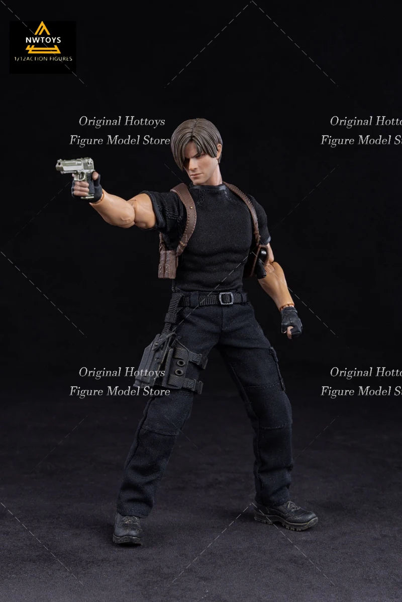 In Stock Nwtoys 1/12 Scale Male Soldier Leon Police Game Character Full Set 6-inches Action Figure Model Doll Collection