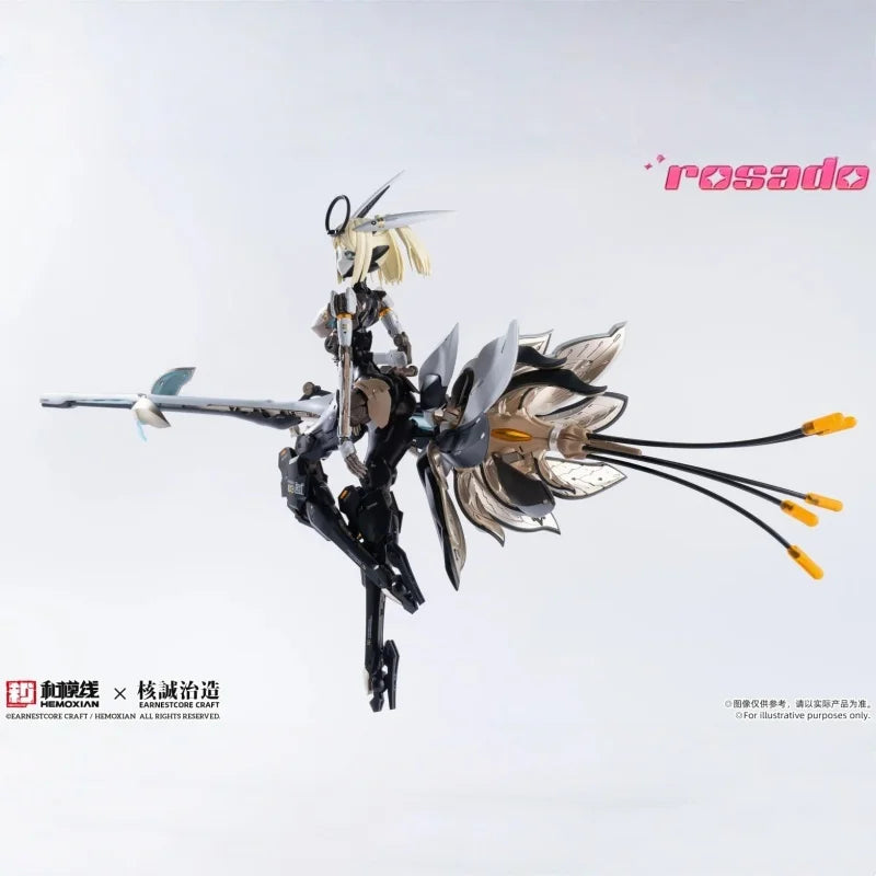 1/10 HEMOXIAN Rosado RS3 Full Action Plastic Model Kit Starflower Lily Assembly Anime Figure Robot Girl Collectible Toys FS