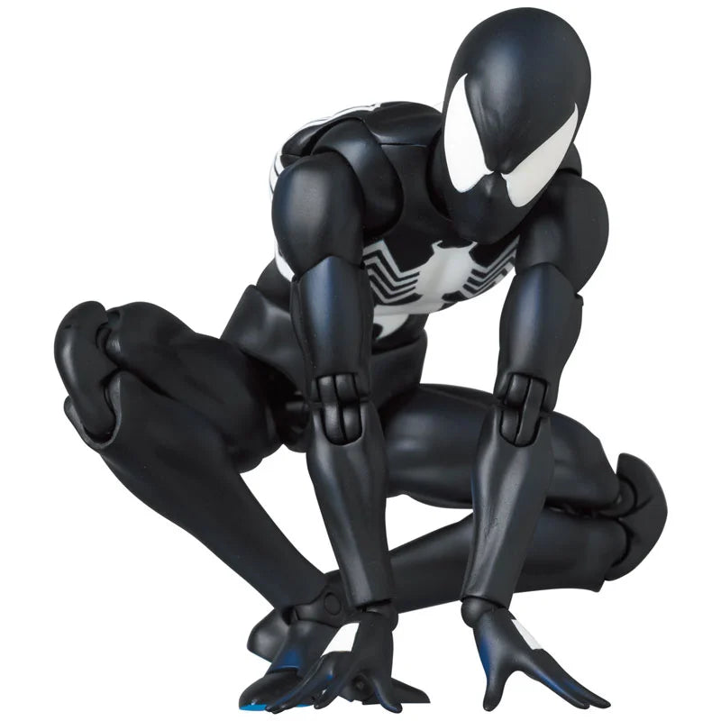 100% In Stock Original Mafex No.147 MAFEX SPIDER MAN BLACK COSTUME COMIC Ver. Anime  Action Collection Figures Model Toys