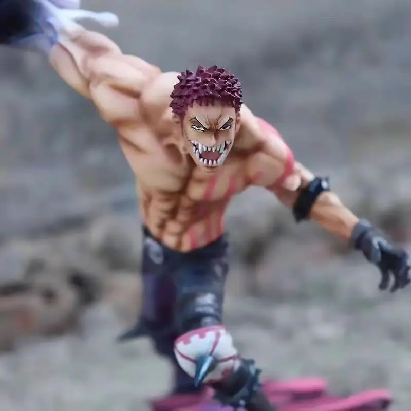 One Piece Figure 23cm Charlotte Katakuri Anime Peripheral Cartoon Toys Model Pvc Gk Statue Figurine Doll Decora Collection Gifts